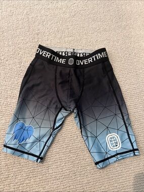 Overtime youth Black Blue Gradient Compression brief - small - tags off not worn